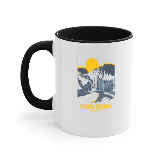 Twin Peaks Welcome To Twin Peaks Poster Accent Mugs