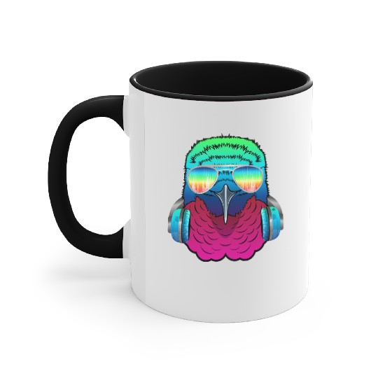 Hummingbird Music DJ - Bird Collection Accent Mugs