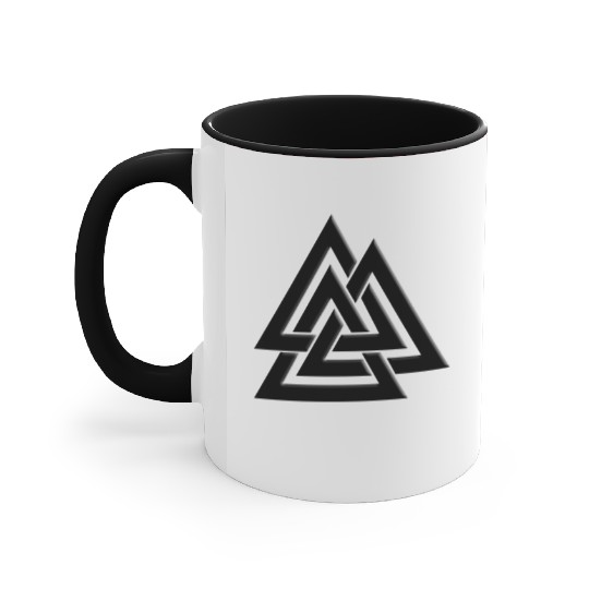 Valknut Pagan Viking Germanic Triangles Symbol Accent Mugs