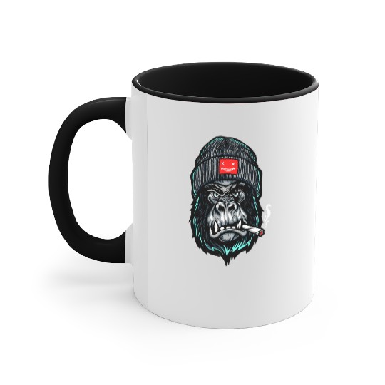 Hypebeast, Gorilla, Ape, Street Gorilla Accent Mugs