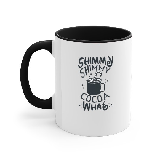 Shimmy Shimmy Hot Cocoa Black Accent Mugs