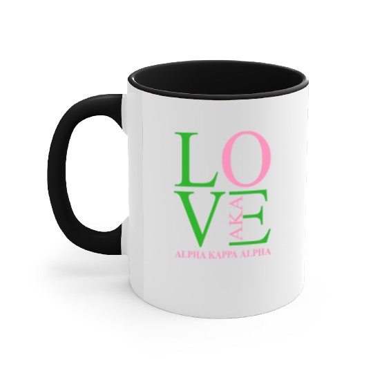 Aka Accent Mugs Love Sorority Gift Alpha Kappa Aka Parap