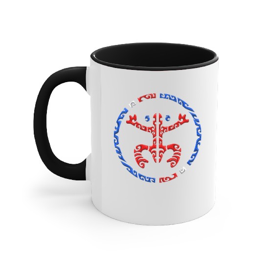 Puerto Rico Coqui Frog Taino Boricua Tribal Accent Mugs