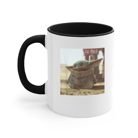 Star Wars The Mandalorian The Child Cute Scene Accent Mugs