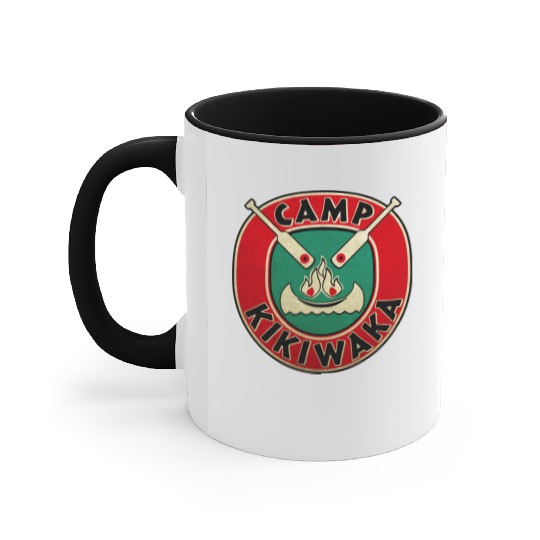 Vintage Camp Kikiwaka Logo Accent Mugs