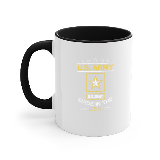 US Army Veteran Army Dad Military Veterans Day Accent Mugs