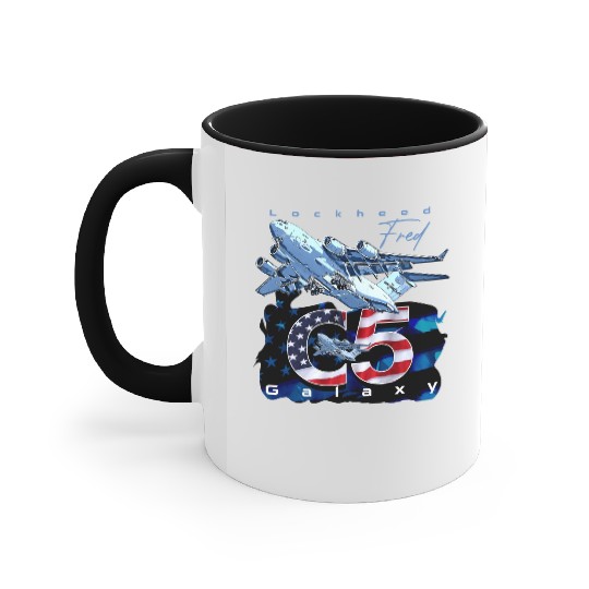 C5 Galaxy Us Air Force Aircraft Accent Mugs