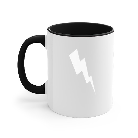 zeus lightening bolt Accent Mugs