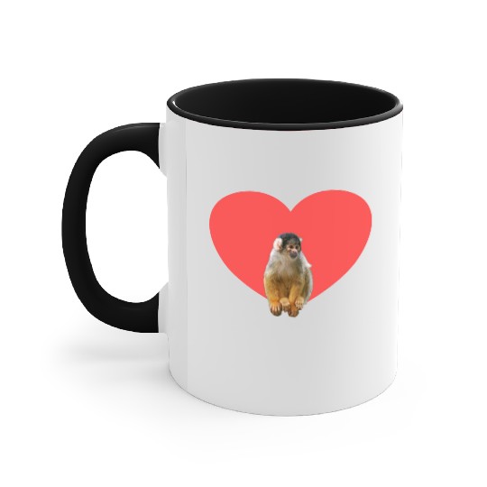 Skull monkey squirrel monkey Accent Mugs