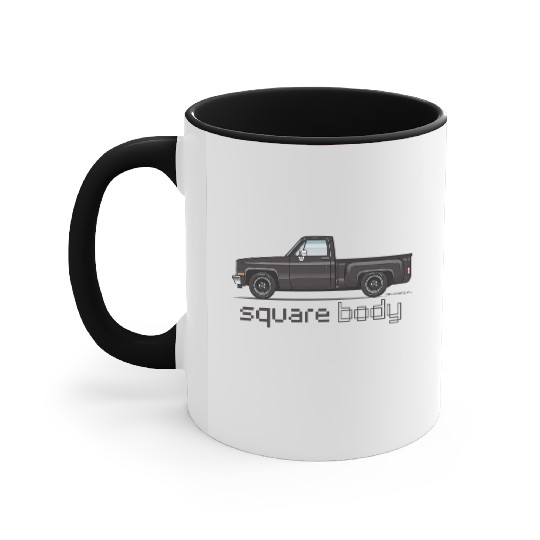 Square Body Black Accent Mugs