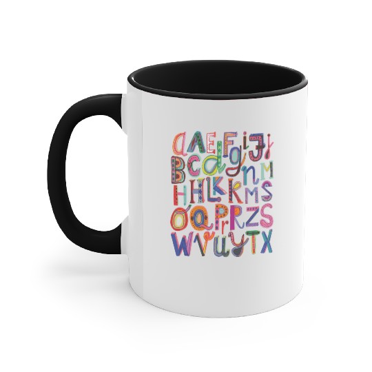 Kindergarten Teacher , Preschool Teacher Alphabet Accent Mugs