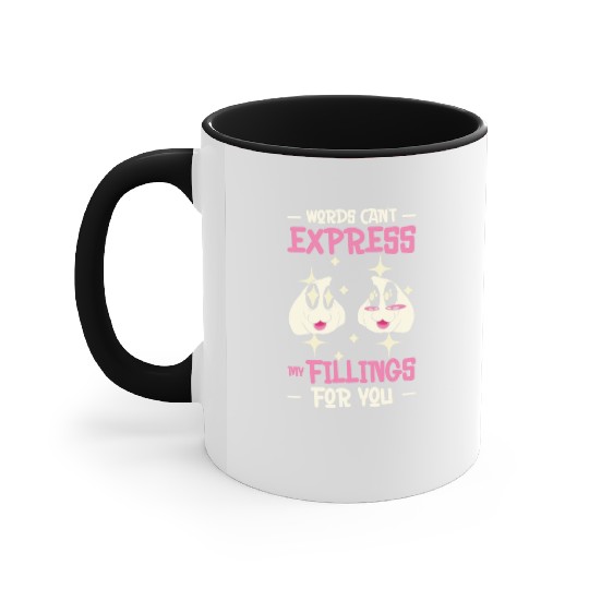 Dim Sums Filling Asian Food Chinese Food Fan Accent Mugs