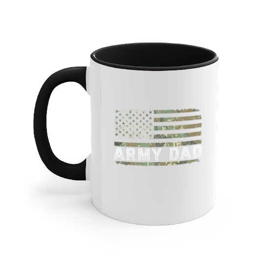 US Flag Army Men Husband Dad Fathers Day Accent Mugs