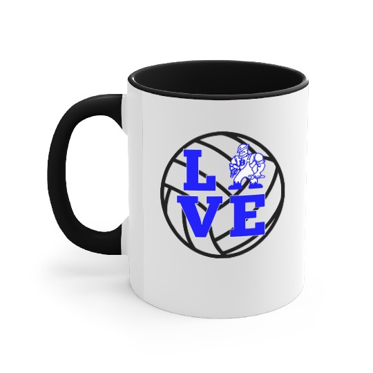Love With Danny Driller Volleyball Accent Mugs