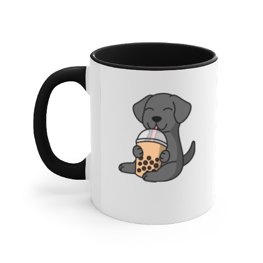 Boba Bubble Tea Great Dane Accent Mugs