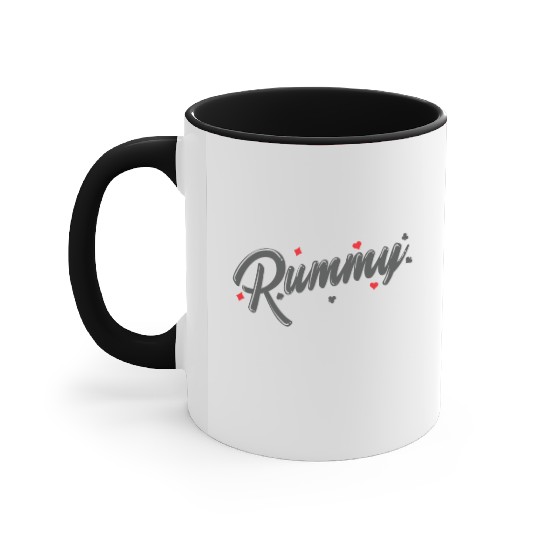 Rummy Hobby Card Game Romme playing Card Accent Mugs