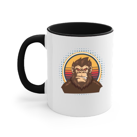Monkey Children Monkey Child Chimpanzee Accent Mugs