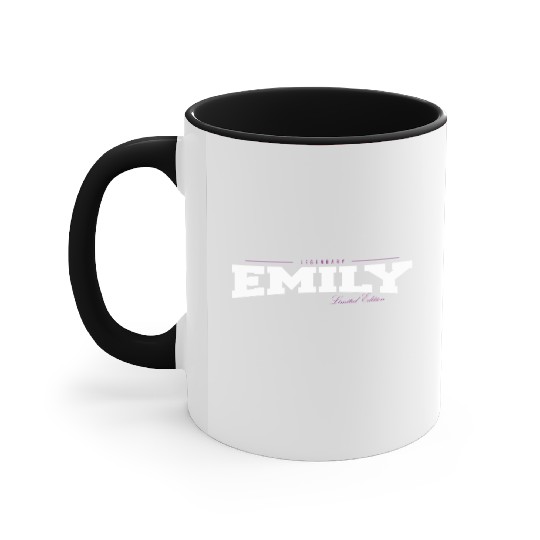 Emily Name Limited Edition Funny Retro Vintage 80s Accent Mugs