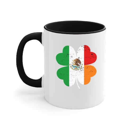 Irish Mexican Flag Mexico Ireland St Patrick's Day Accent Mugs
