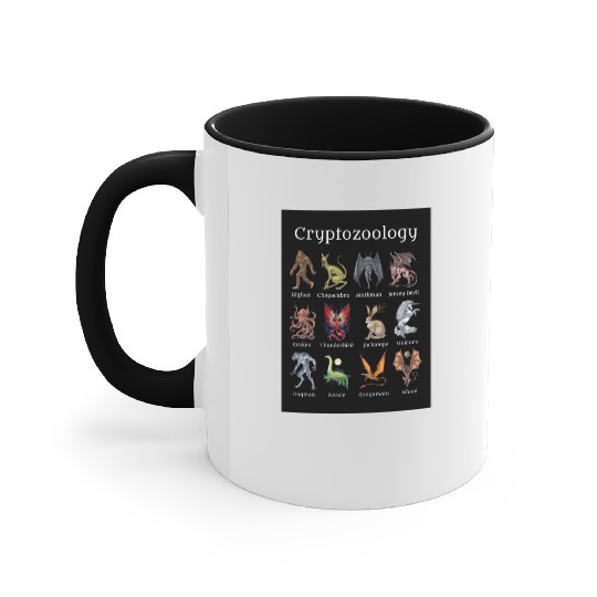 Cryptozoology Cryptid Creatures Accent Mugs