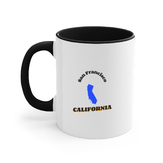San Francisco California Accent Mugs