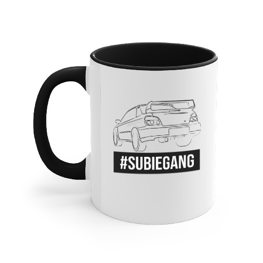 Subie Gang Impreza jdm lover classic japanese car Accent Mugs