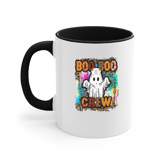 Halloween Boo Boo Crew Tie Dye Accent Mugs