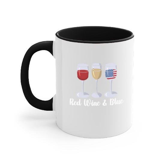 Red Wine & Blue | Bourbon Drinker Accent Mugs | Whisky