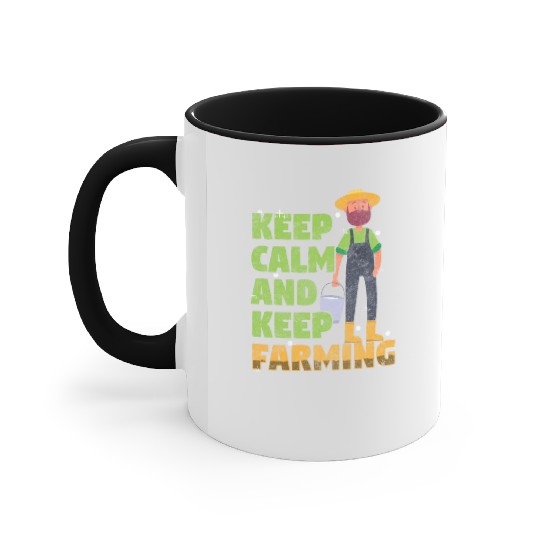 Agriculture Tractor Cows Grain Accent Mugs
