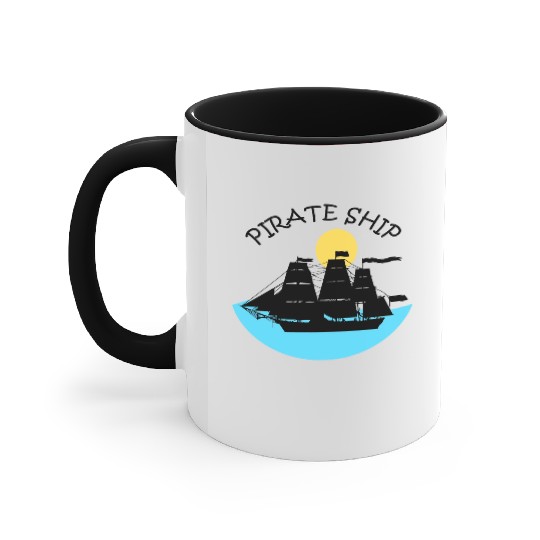 Pirate Ship Accent Mugs