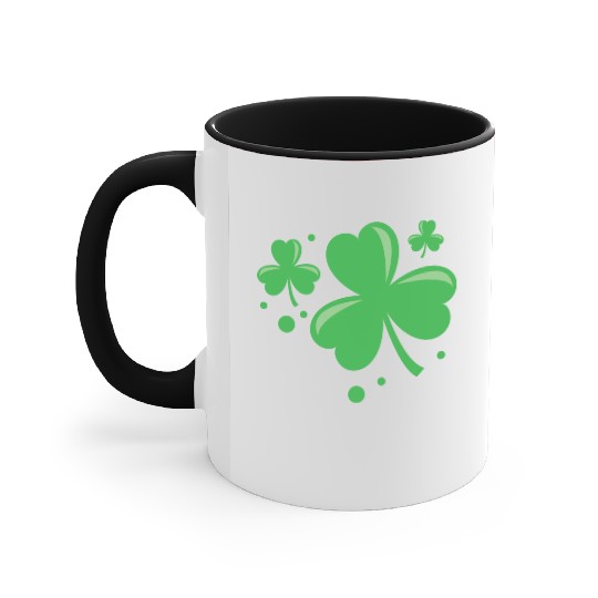 Irish Shamrock Pocket Size Clover St. Patrick's Accent Mugs