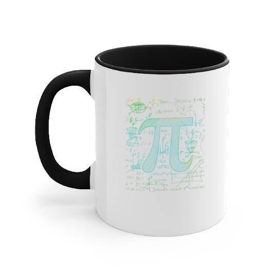 3.14 Pi Day Men Women Math Physics Teacher Student Accent Mugs