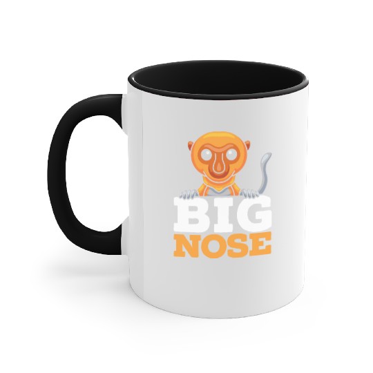 Big Nose Proboscis Monkey Ape Wildlife Zookeeper Accent Mugs