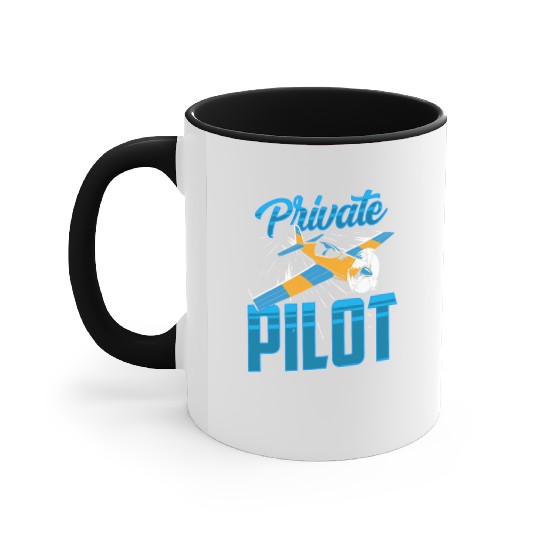 Private Pilot Aircraft Small Airplane Accent Mugs