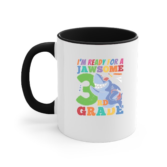 Third Grader Awesome Kid Back To School Gift Idea Accent Mugs