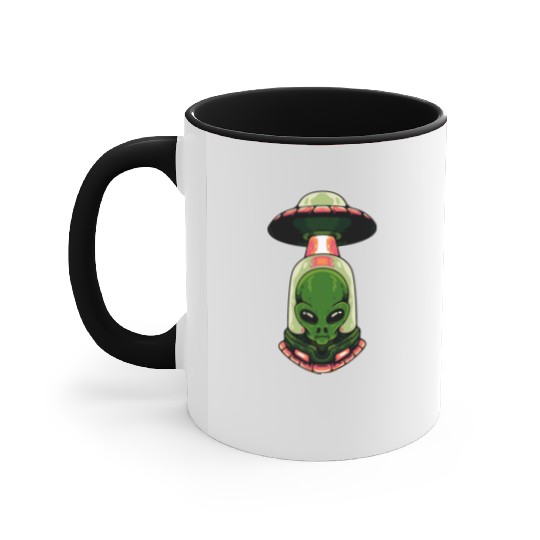 alien green Accent Mugs