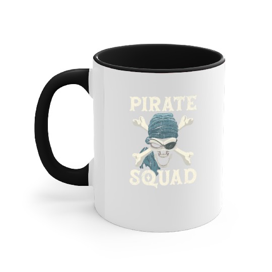 Pirate Squad Caribbean Buccaneer Pirate Lover Accent Mugs