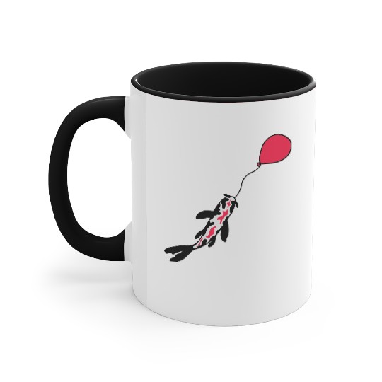 balloon koi fish nishikigoi Accent Mugs