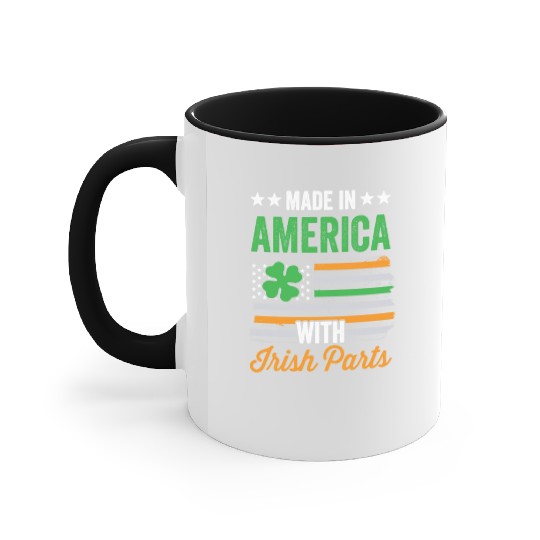 Made In America With Irish Parts Ireland Gaelic Accent Mugs