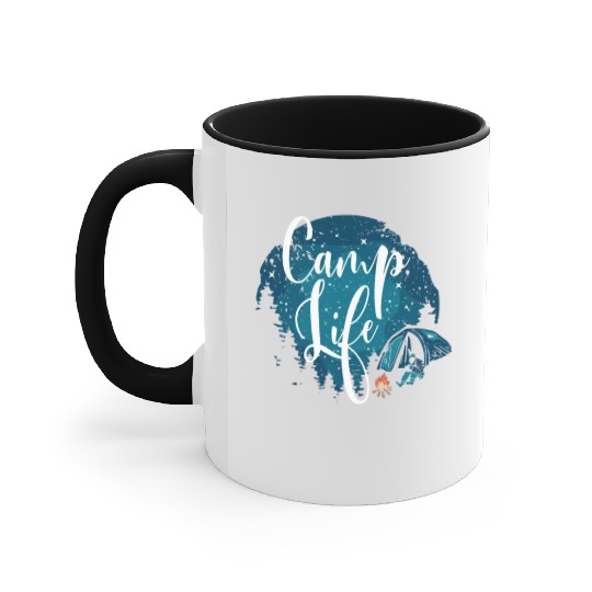 Camping Camper Present Nature Lover Van Accent Mugs
