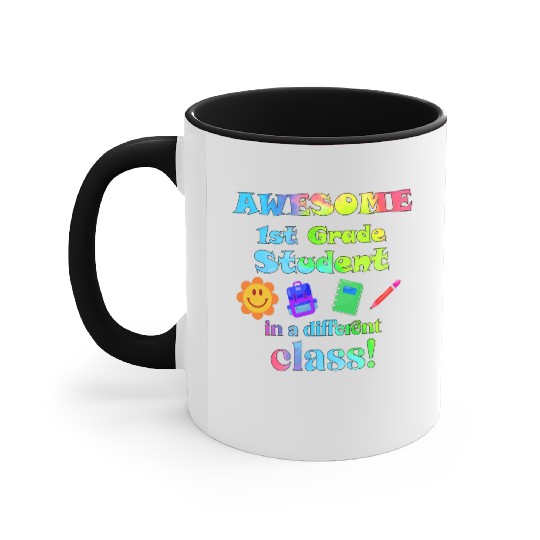 Awesome First Grade Student in a Different Class Accent Mugs