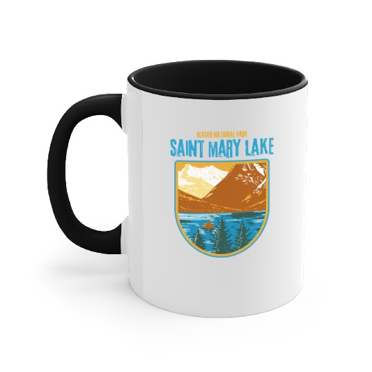 Saint Mary Lake Glacier National Park Accent Mugs