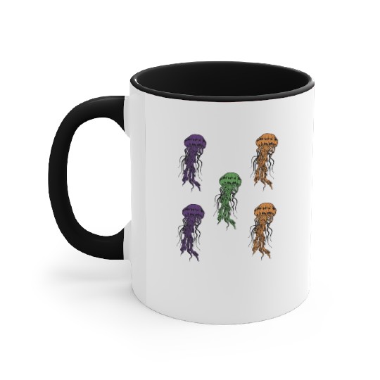 Jellyfish Accent Mugs