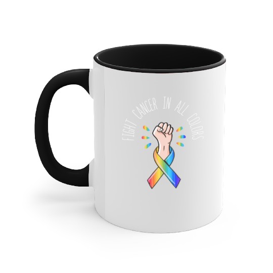 Cancer Sucks In Every Color Fighter Fight Support Accent Mugs