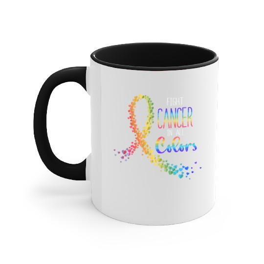 Cancer Sucks In Every Color Fighter Fight Support Accent Mugs