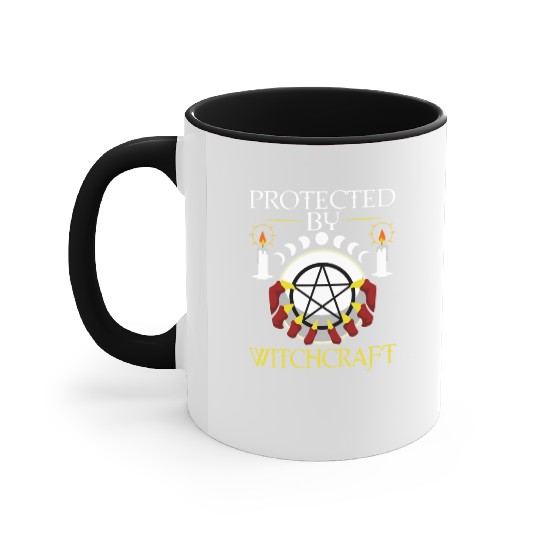 Protected By Witchcraft Accent Mugs