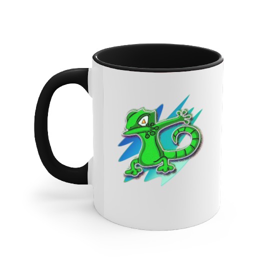 Dabbing Gecko - Jack O Lantern Eyes Accent Mugs