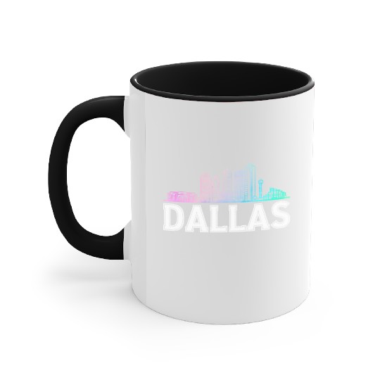 Dallas City Texas Dallas Accent Mugs
