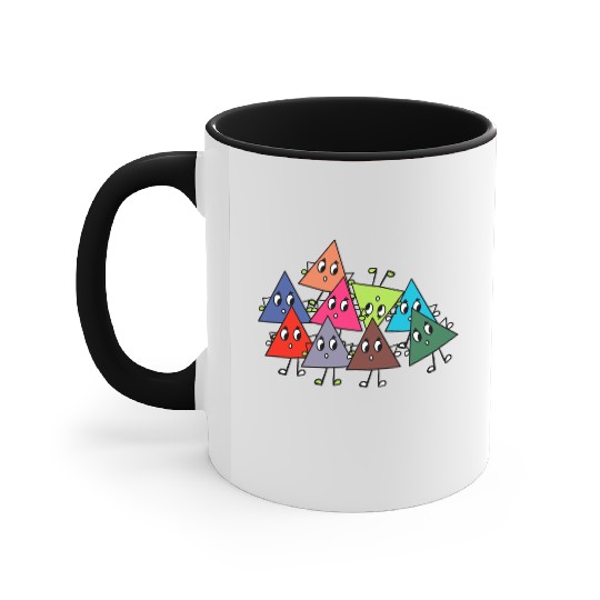 Funny triangles math teacher teacher mathematics Accent Mugs