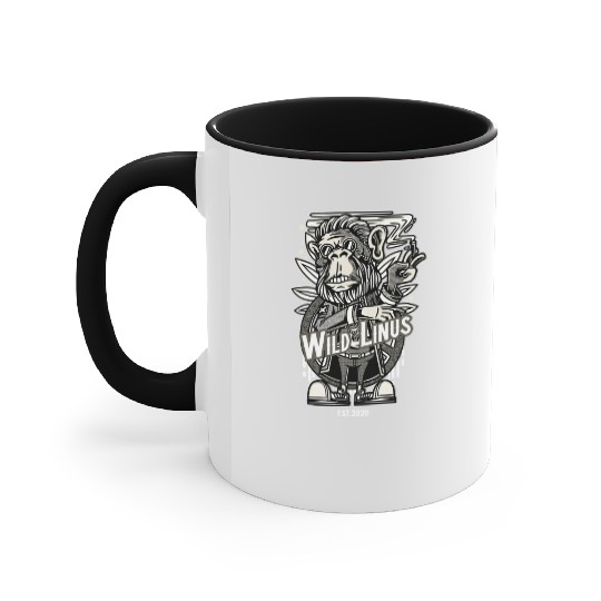 Smoking Monkey by Wild Linus Germany Accent Mugs